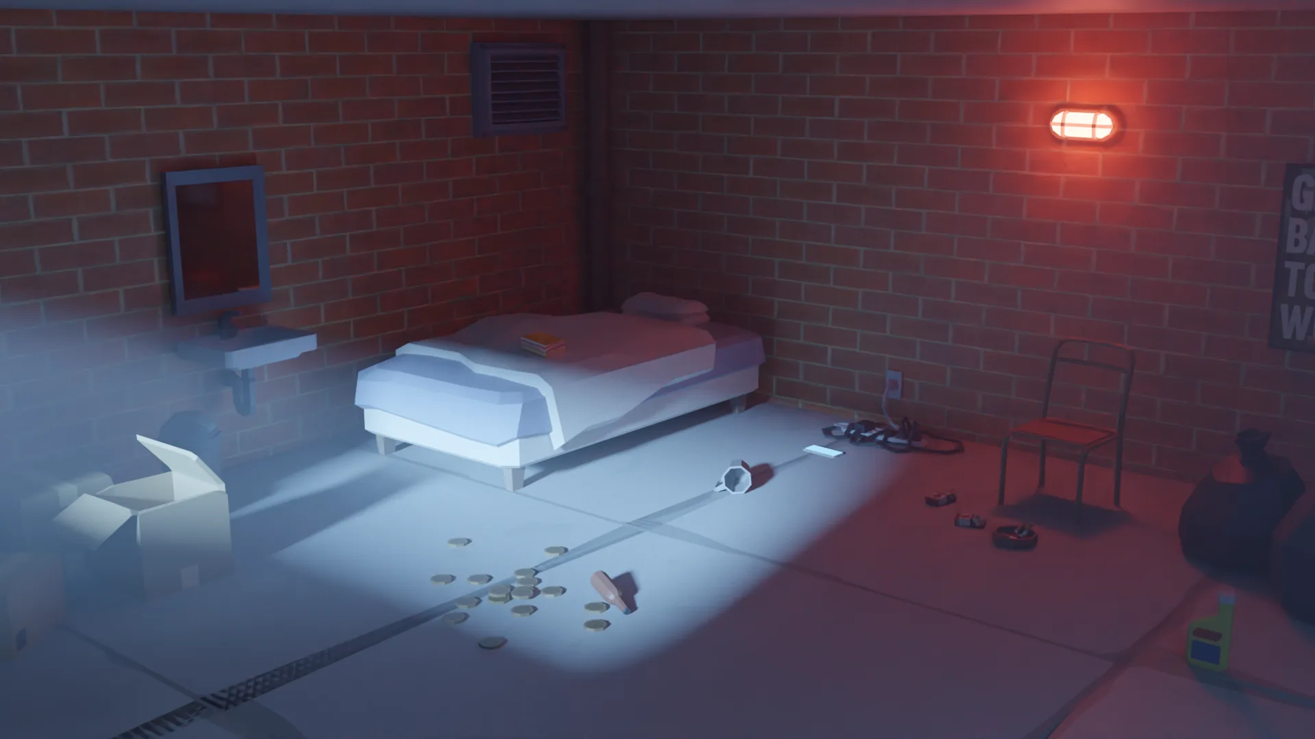 Net Worthless rendered background for thumbnails