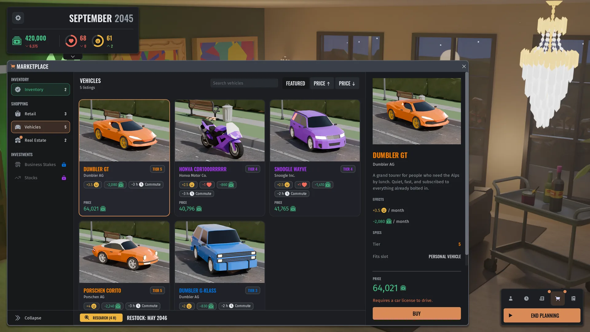 Shopping for a vehicle in Net Worthless